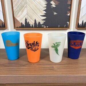 Orvis Silipint Silicone Pint Glass Set 16oz Unbreakable Outdoor Cups 4 Pack 16oz